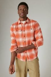 Lucky Brand Plaid Utility Cloud Soft Long Sleeve Flannel at Lucky Brand